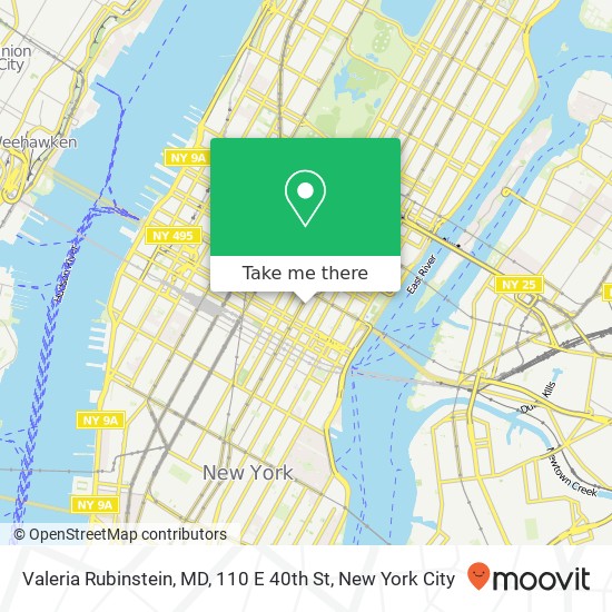 Valeria Rubinstein, MD, 110 E 40th St map