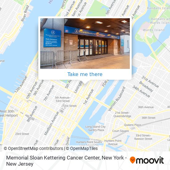 Memorial Sloan Kettering Cancer Center map
