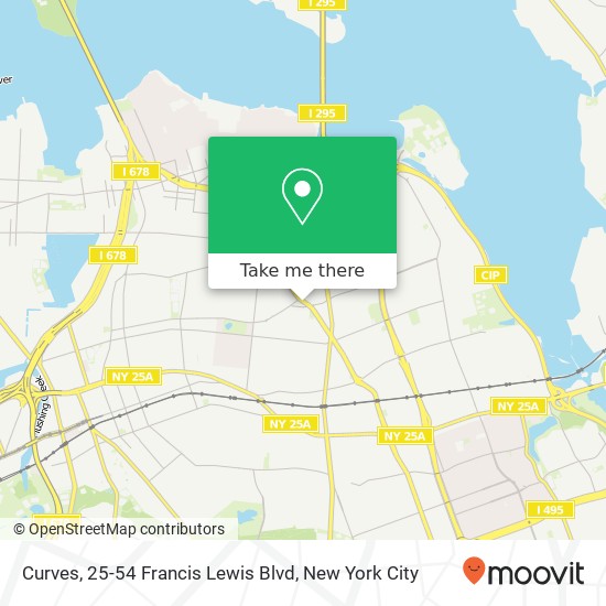 Mapa de Curves, 25-54 Francis Lewis Blvd