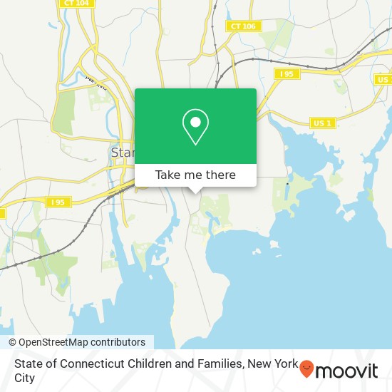 State of Connecticut Children and Families map