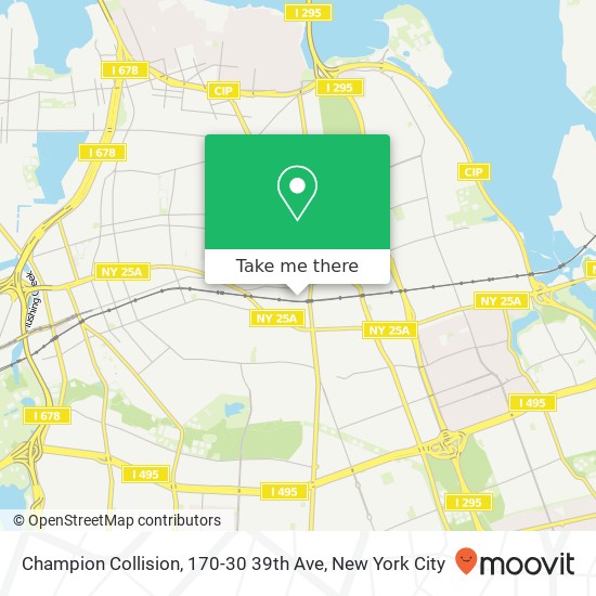Mapa de Champion Collision, 170-30 39th Ave