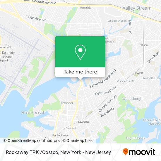 Mapa de Rockaway TPK /Costco
