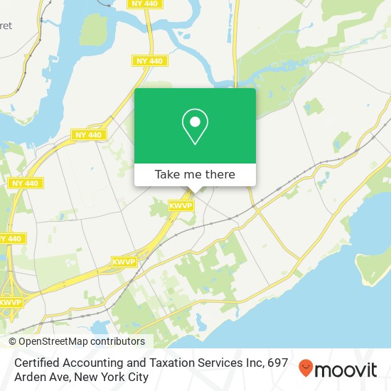 Mapa de Certified Accounting and Taxation Services Inc, 697 Arden Ave