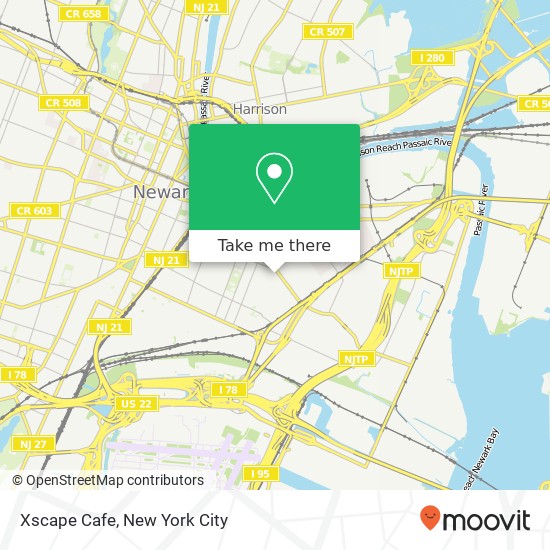 Xscape Cafe map