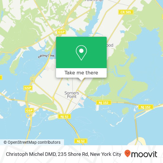 Mapa de Christoph Michel DMD, 235 Shore Rd