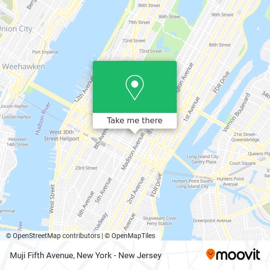 Muji Fifth Avenue map