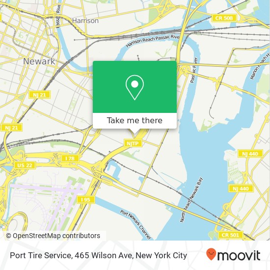 Mapa de Port Tire Service, 465 Wilson Ave
