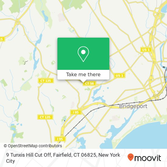 Mapa de 9 Tunxis Hill Cut Off, Fairfield, CT 06825