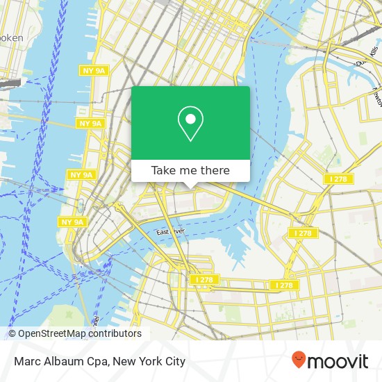 Mapa de Marc Albaum Cpa, 260 E Broadway