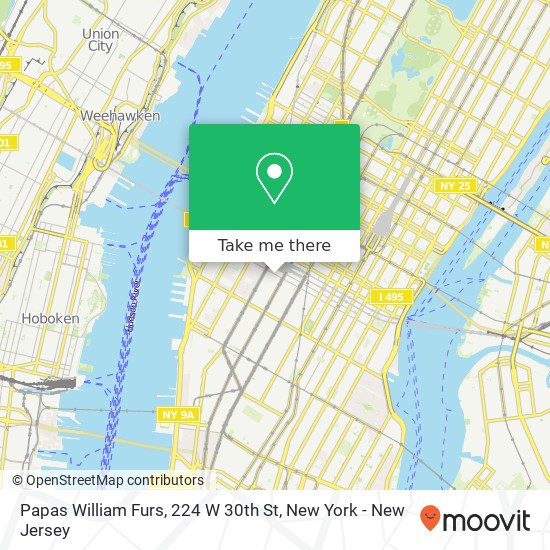 Mapa de Papas William Furs, 224 W 30th St