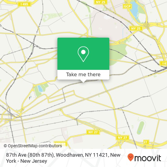 87th Ave (80th 87th), Woodhaven, NY 11421 map