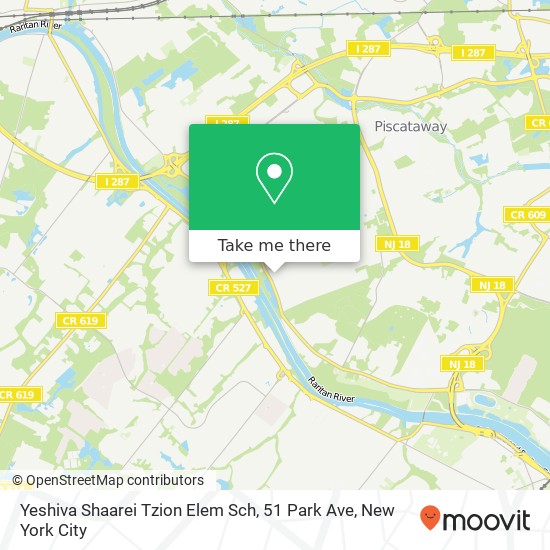 Mapa de Yeshiva Shaarei Tzion Elem Sch, 51 Park Ave