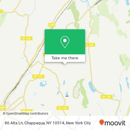 Mapa de 86 Alta Ln, Chappaqua, NY 10514