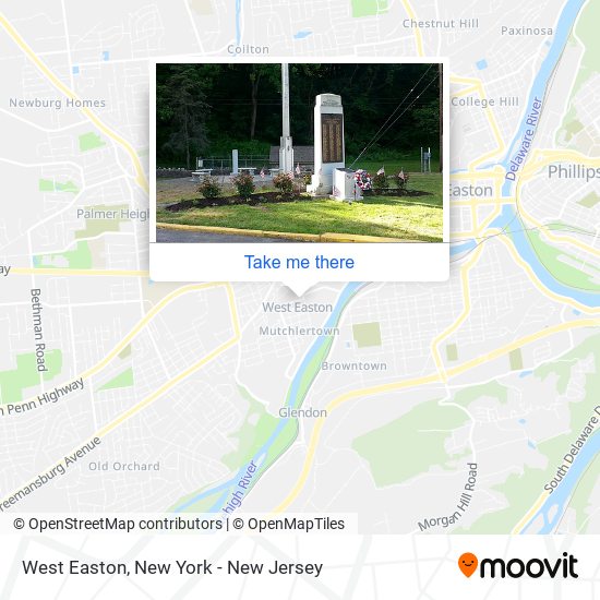 Mapa de West Easton