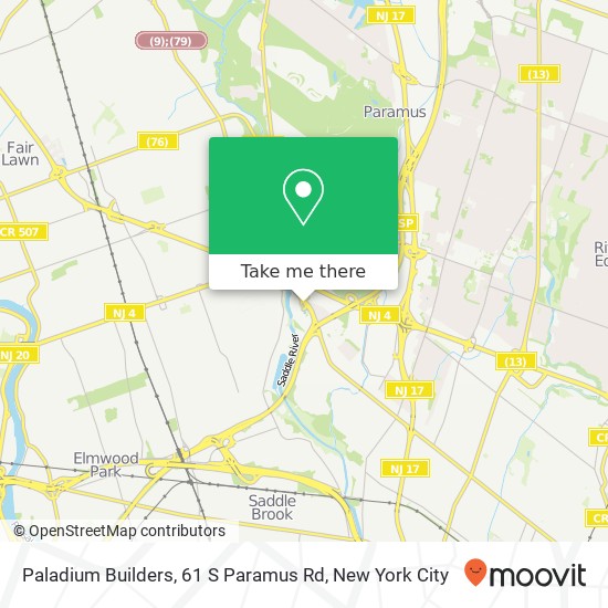 Paladium Builders, 61 S Paramus Rd map