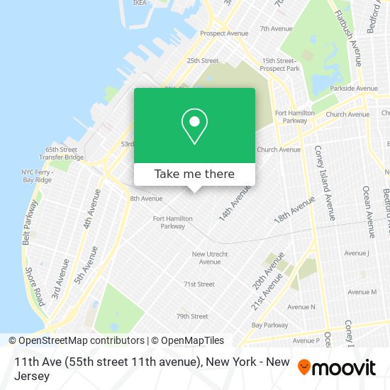 Mapa de 11th Ave (55th street 11th avenue)