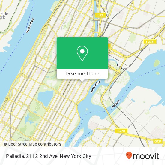 Palladia, 2112 2nd Ave map