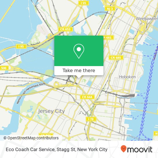 Eco Coach Car Service, Stagg St map
