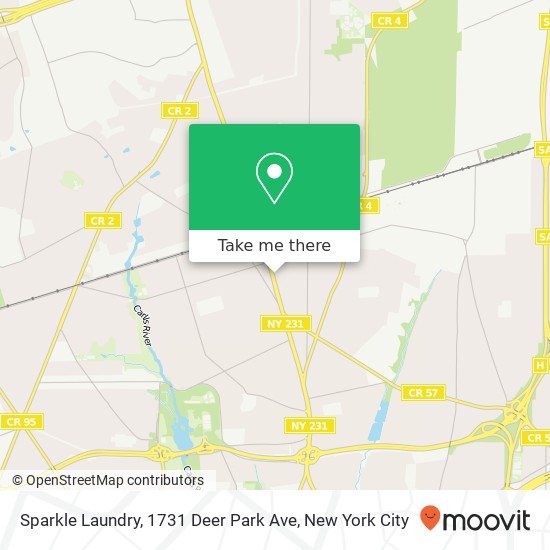 Mapa de Sparkle Laundry, 1731 Deer Park Ave