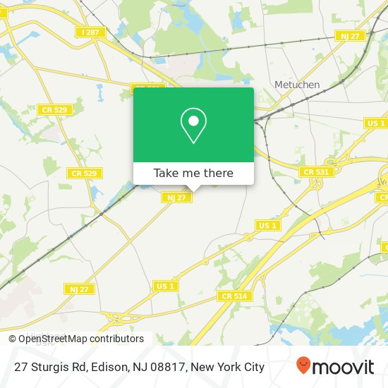 27 Sturgis Rd, Edison, NJ 08817 map