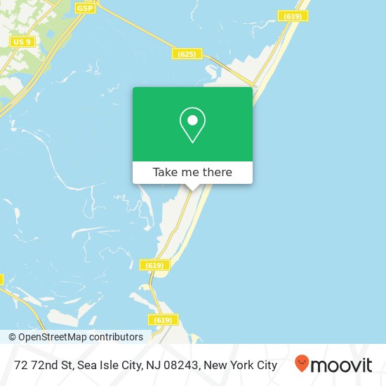 Mapa de 72 72nd St, Sea Isle City, NJ 08243