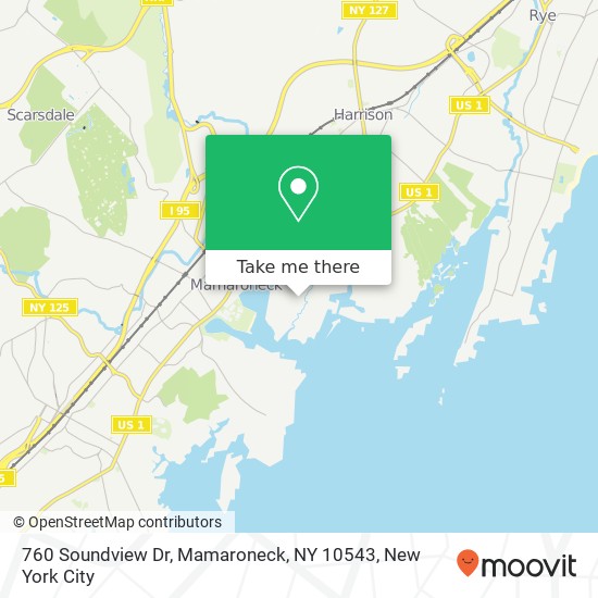 760 Soundview Dr, Mamaroneck, NY 10543 map