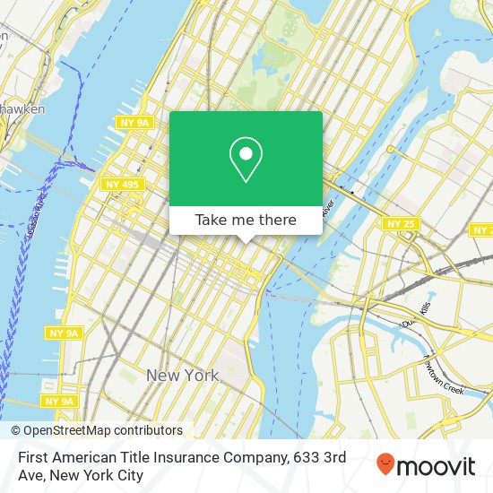 First American Title Insurance Company, 633 3rd Ave map