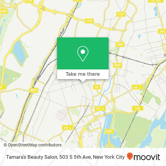 Mapa de Tamara's Beauty Salon, 503 S 5th Ave
