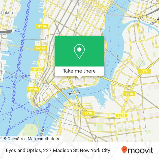 Mapa de Eyes and Optics, 227 Madison St