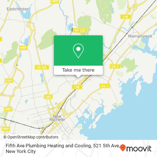 Mapa de Fifth Ave Plumbing Heating and Cooling, 521 5th Ave