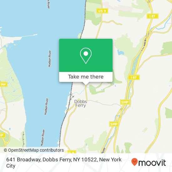 Mapa de 641 Broadway, Dobbs Ferry, NY 10522