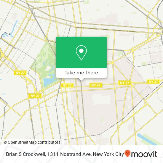Mapa de Brian S Crockwell, 1311 Nostrand Ave