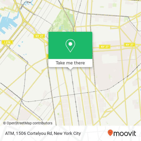 ATM, 1506 Cortelyou Rd map