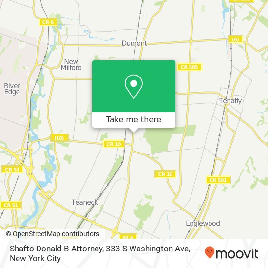 Mapa de Shafto Donald B Attorney, 333 S Washington Ave