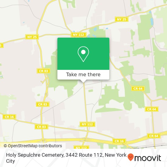 Mapa de Holy Sepulchre Cemetery, 3442 Route 112