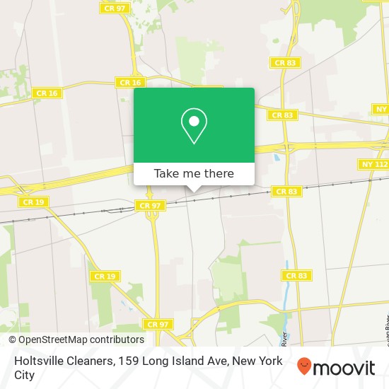 Holtsville Cleaners, 159 Long Island Ave map