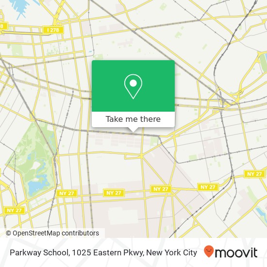 Mapa de Parkway School, 1025 Eastern Pkwy