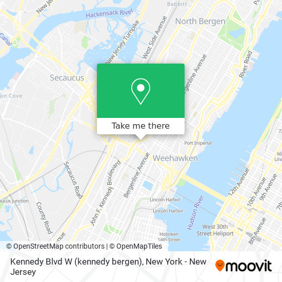 Mapa de Kennedy Blvd W (kennedy bergen)