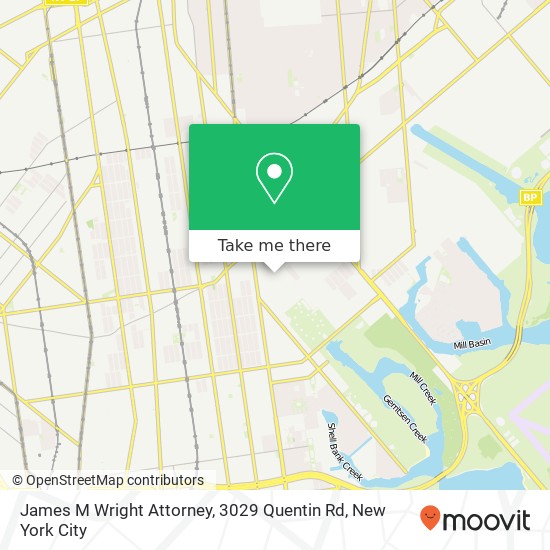 James M Wright Attorney, 3029 Quentin Rd map
