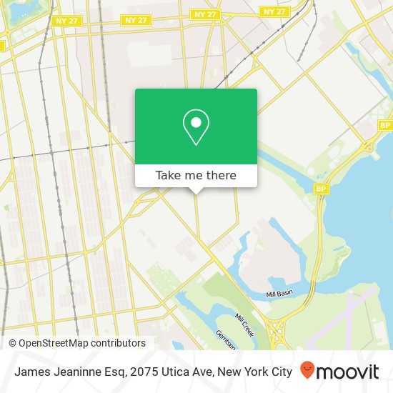 Mapa de James Jeaninne Esq, 2075 Utica Ave