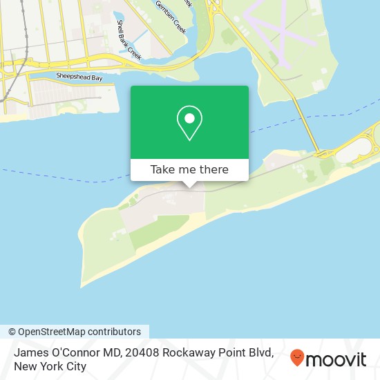 Mapa de James O'Connor MD, 20408 Rockaway Point Blvd