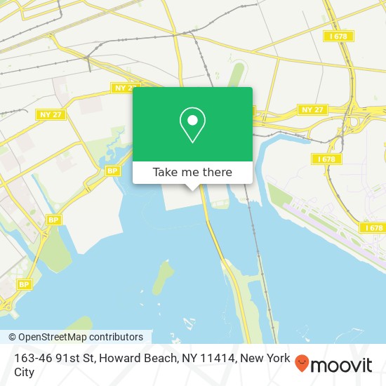 Mapa de 163-46 91st St, Howard Beach, NY 11414