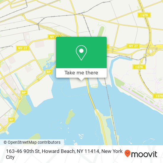 Mapa de 163-46 90th St, Howard Beach, NY 11414