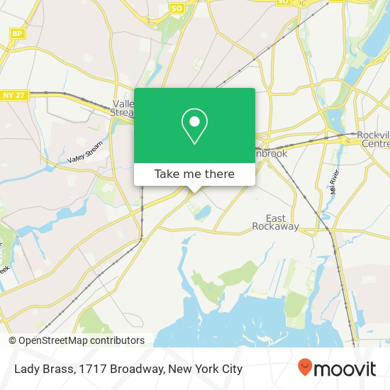 Mapa de Lady Brass, 1717 Broadway