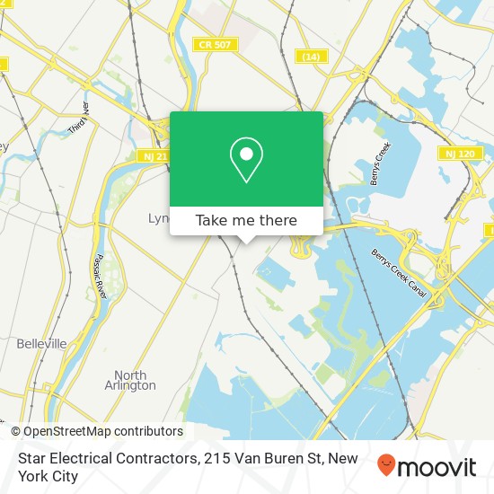 Mapa de Star Electrical Contractors, 215 Van Buren St