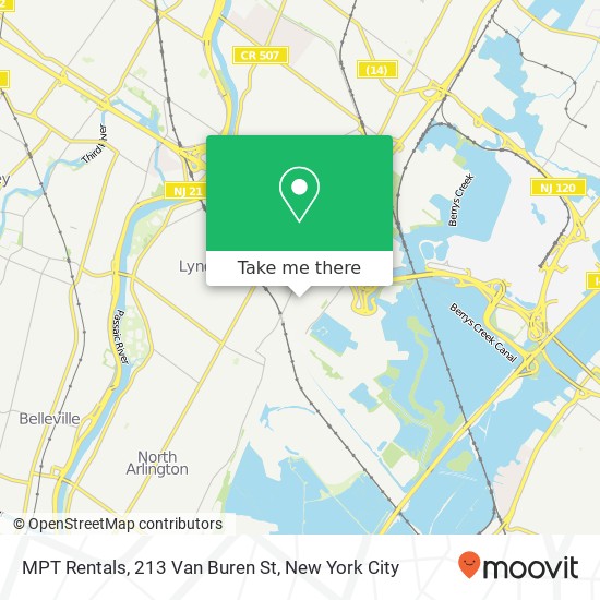 Mapa de MPT Rentals, 213 Van Buren St