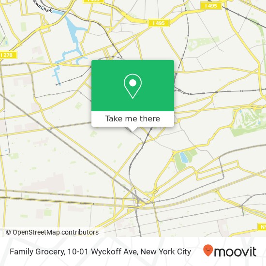 Family Grocery, 10-01 Wyckoff Ave map
