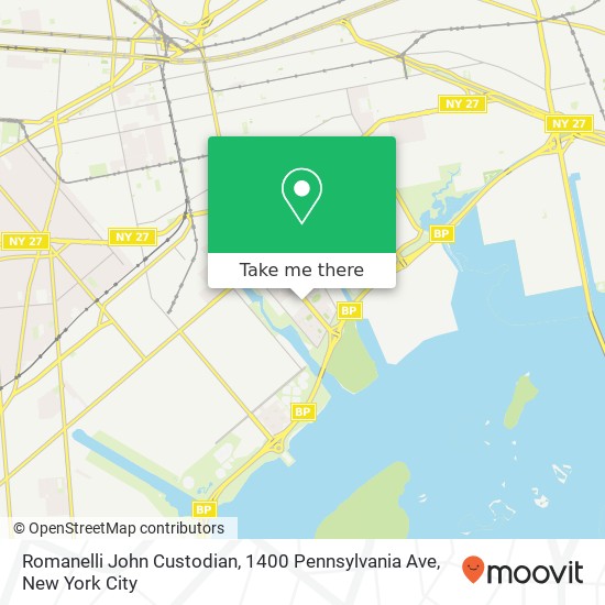 Mapa de Romanelli John Custodian, 1400 Pennsylvania Ave