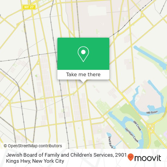 Jewish Board of Family and Children's Services, 2901 Kings Hwy map