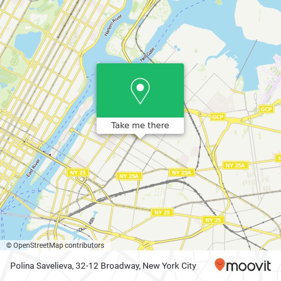 Polina Savelieva, 32-12 Broadway map